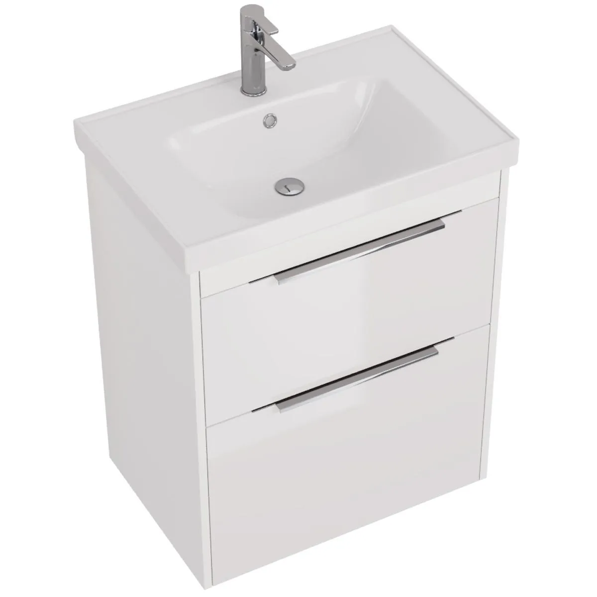 Тумба под раковину подвесная/напольная Dreja Prime 70 см, белый
