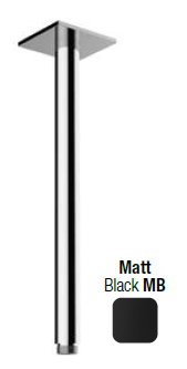 Держатель верхнего душа Almar Shower Heads with arm, черный матовый (E021108.MB)