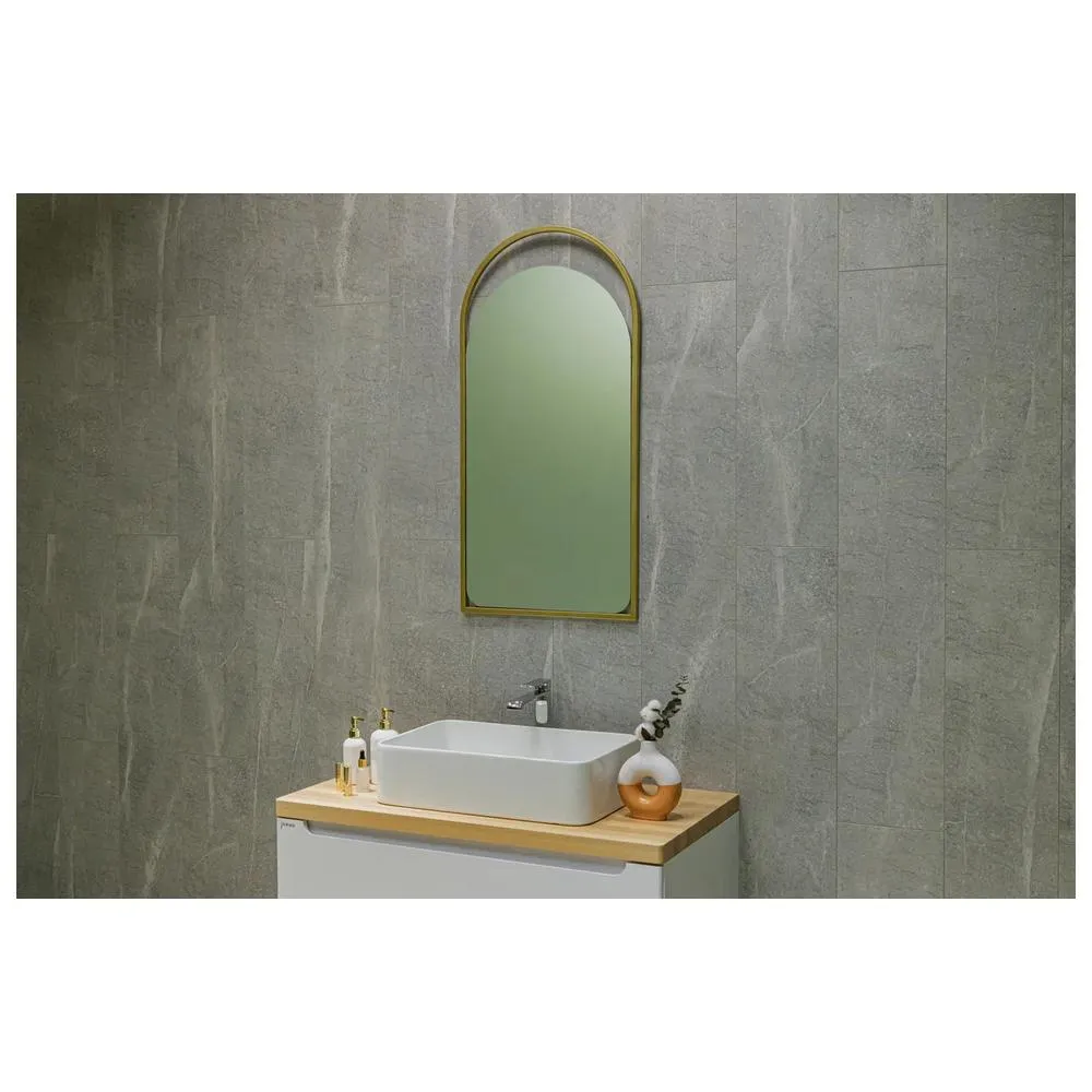 Зеркало Silver Mirrors Hanna 500х1000 (металлическая рама, цвет золото)