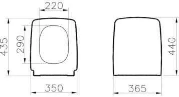 Крышка-сиденье Vitra Metropole (90-003-009) микролифт