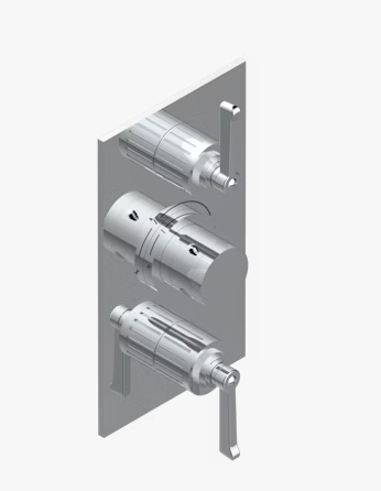 Смеситель для душа THG Hamptons with lever handles на 2 потребителя, бронза (G4S D01 5400BE)