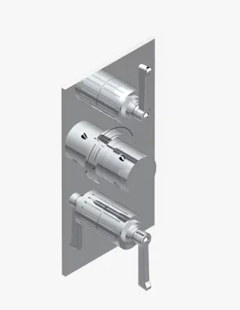 Смеситель для душа THG Hamptons with lever handles на 2 потребителя, бронза (G4S D01 5400BE)