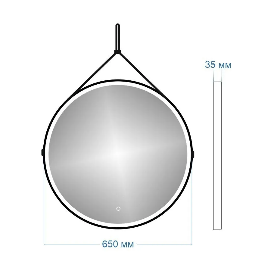 Зеркало Maretti Chiara CH1465R33EL 65x65 см