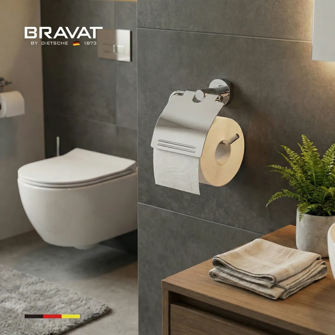 Держатель для туалетной бумаги BRAVAT (D739C-1-SW)