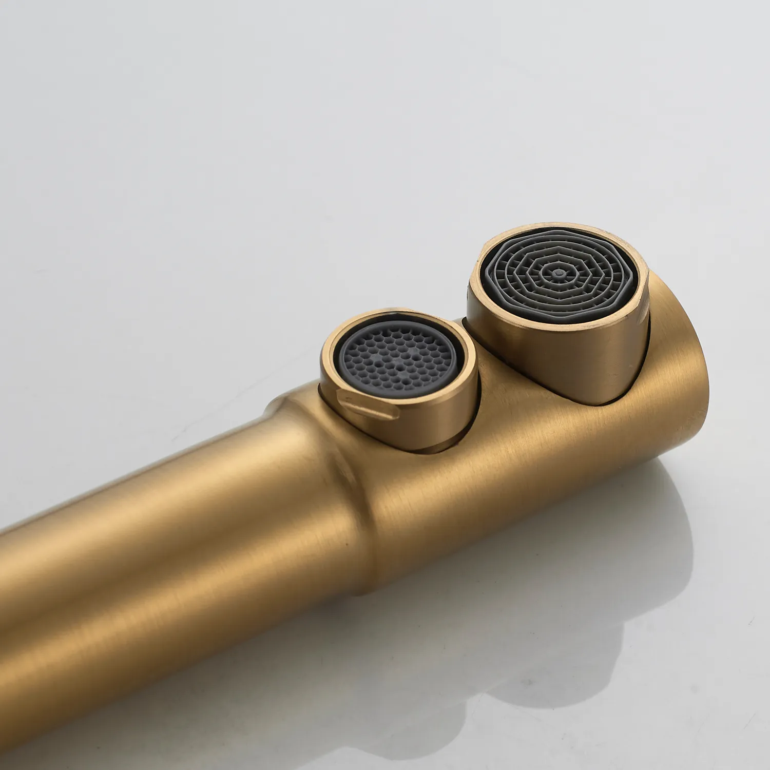 Смеситель для кухни с подключением фильтра Shevanik S248G, золотой сатин