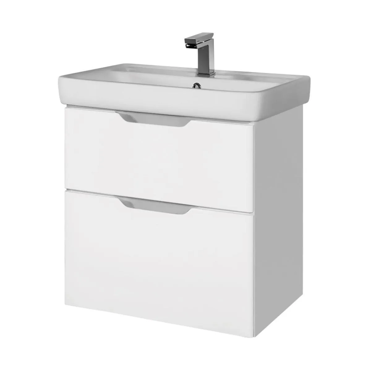 Тумба под раковину подвесная Dreja Q 55 см, белый