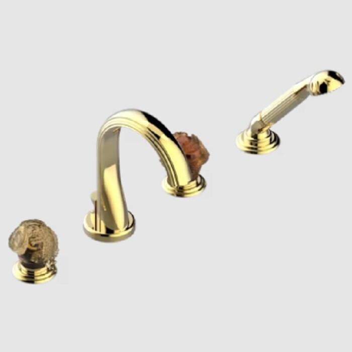 Смеситель для ванны и душа THG Sun Dragon, золотистый PVD (U5D H52 112B)