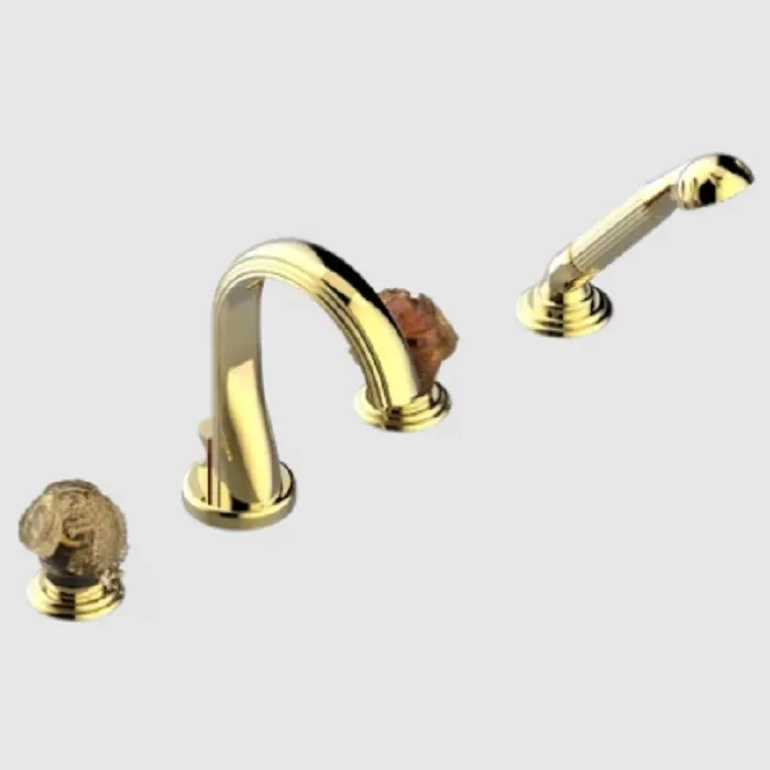 Смеситель для ванны и душа THG Sun Dragon, золотистый PVD (U5D H52 112B)