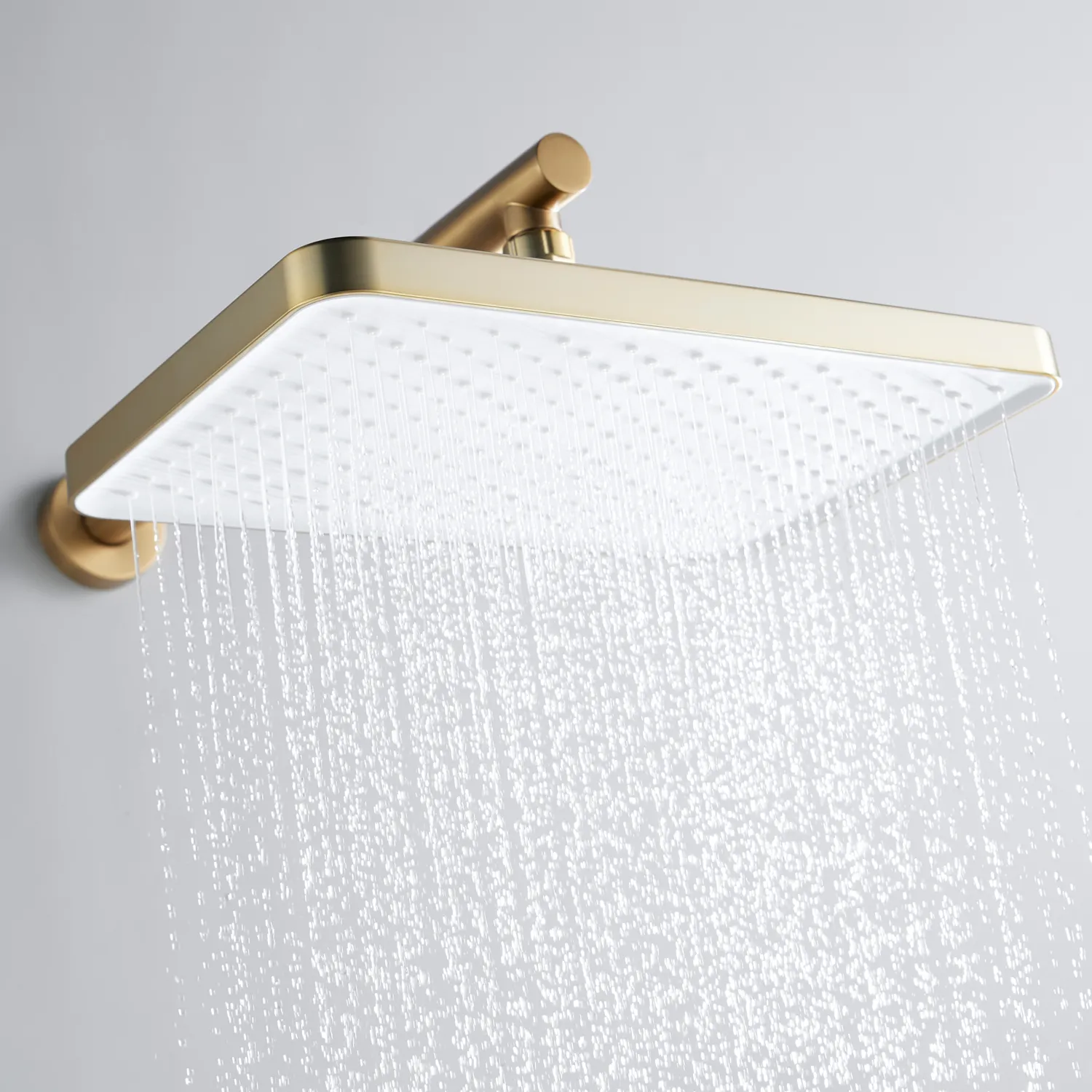 Душевая система встраиваемая Shevanik S9935G, золотой сатин