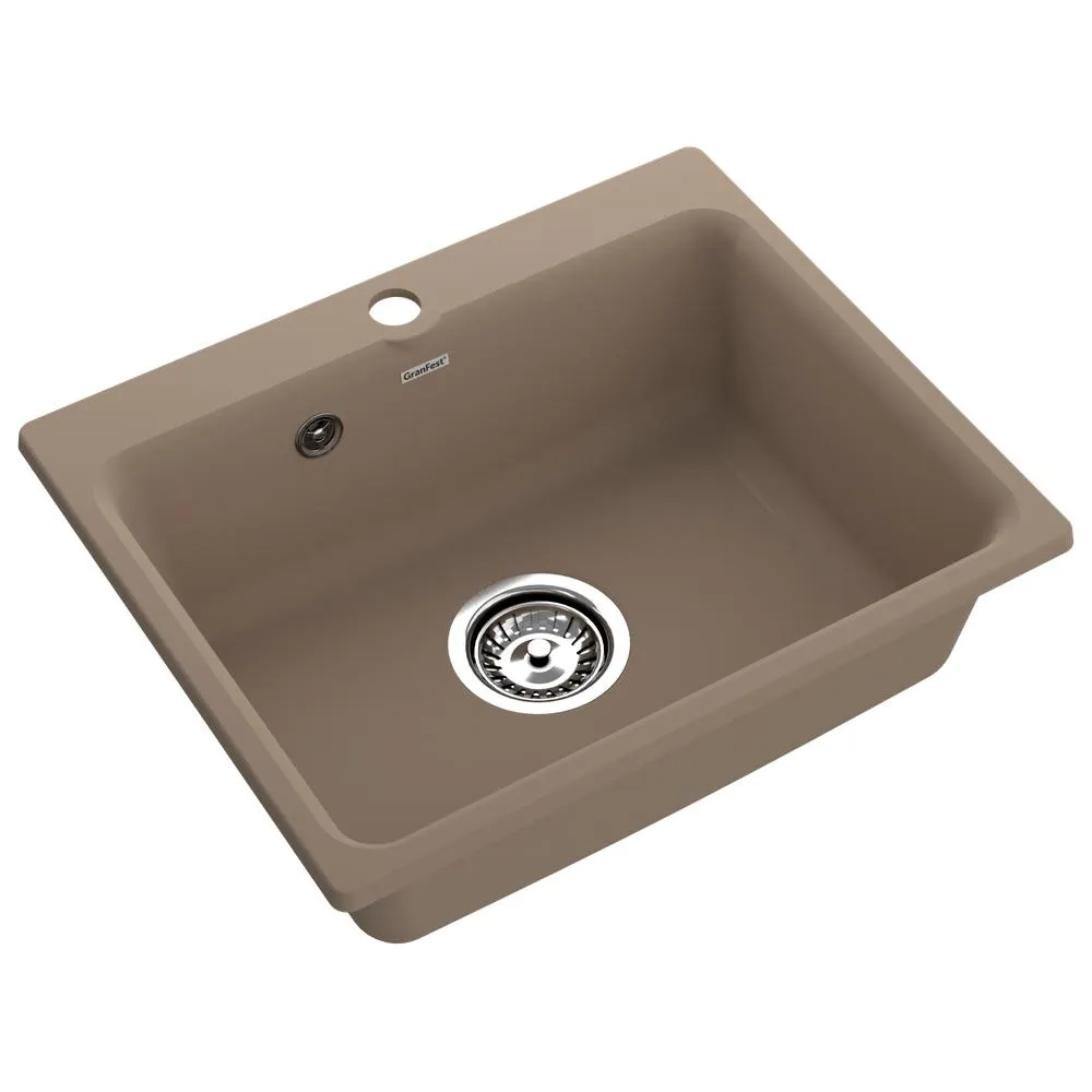 Кухонная мойка GranFest SMART 520, песочный