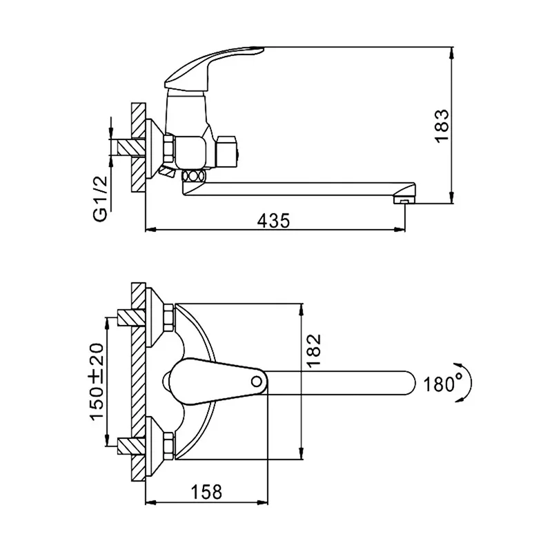 Смеситель для ванны FRAP F2221,