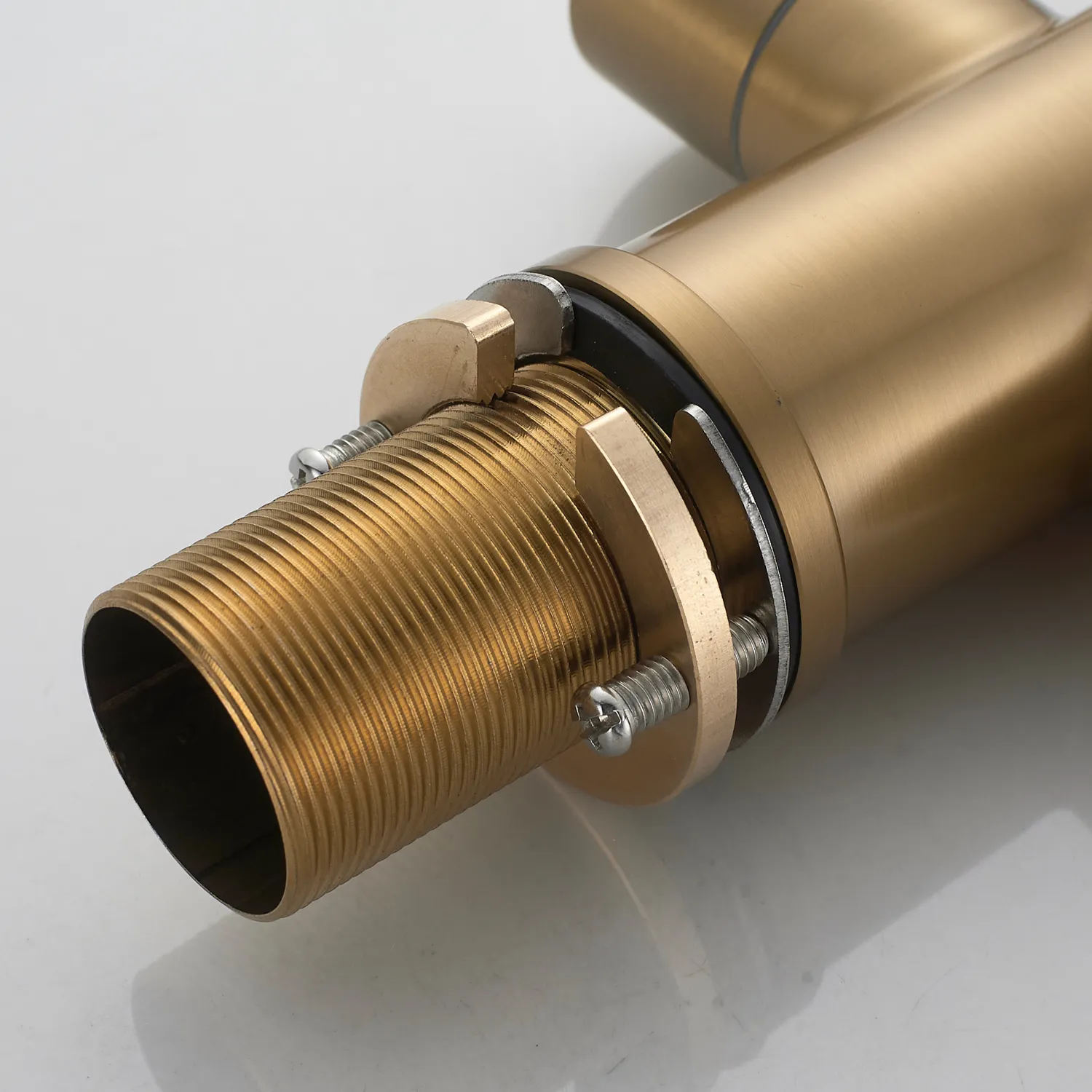 Смеситель для кухни с подключением фильтра Shevanik S248G, золотой сатин