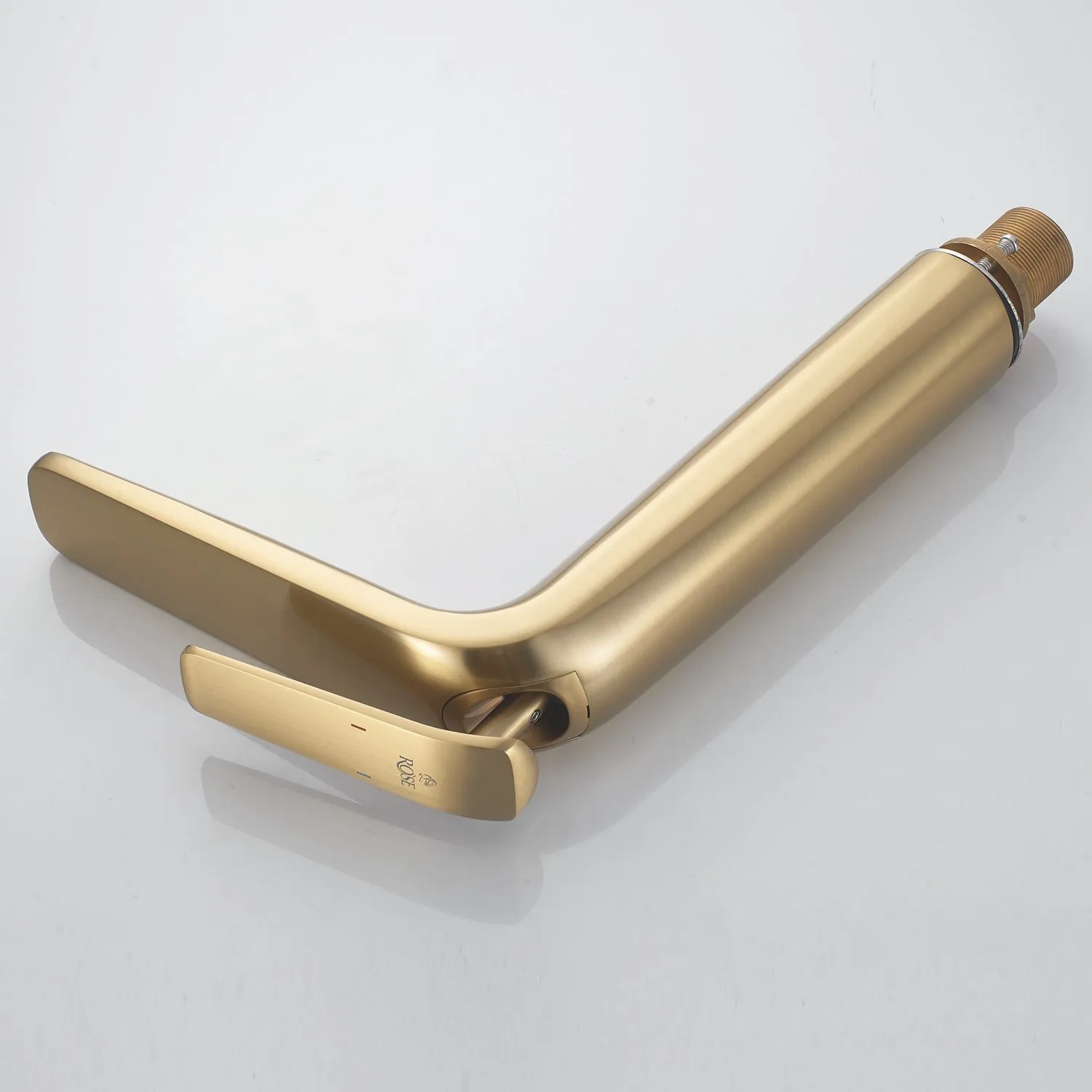 Смеситель для раковины высокий Rose R3911G, золотой сатин