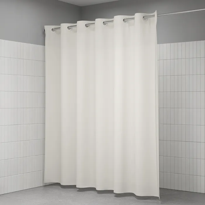 Штора для ванной IDDIS Бэйс (Base) 200x240 см, полиэстер, светло-бежевый (TL01P24i11)