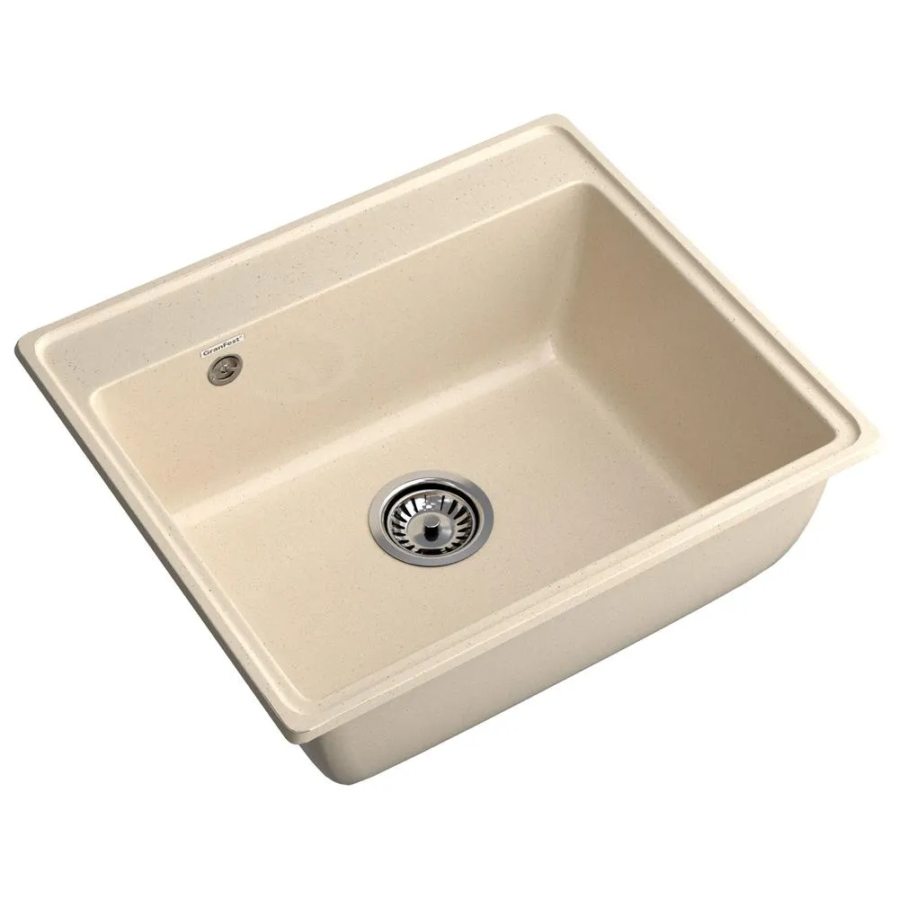 Кухонная мойка GranFest VERTEX 580, кашемир