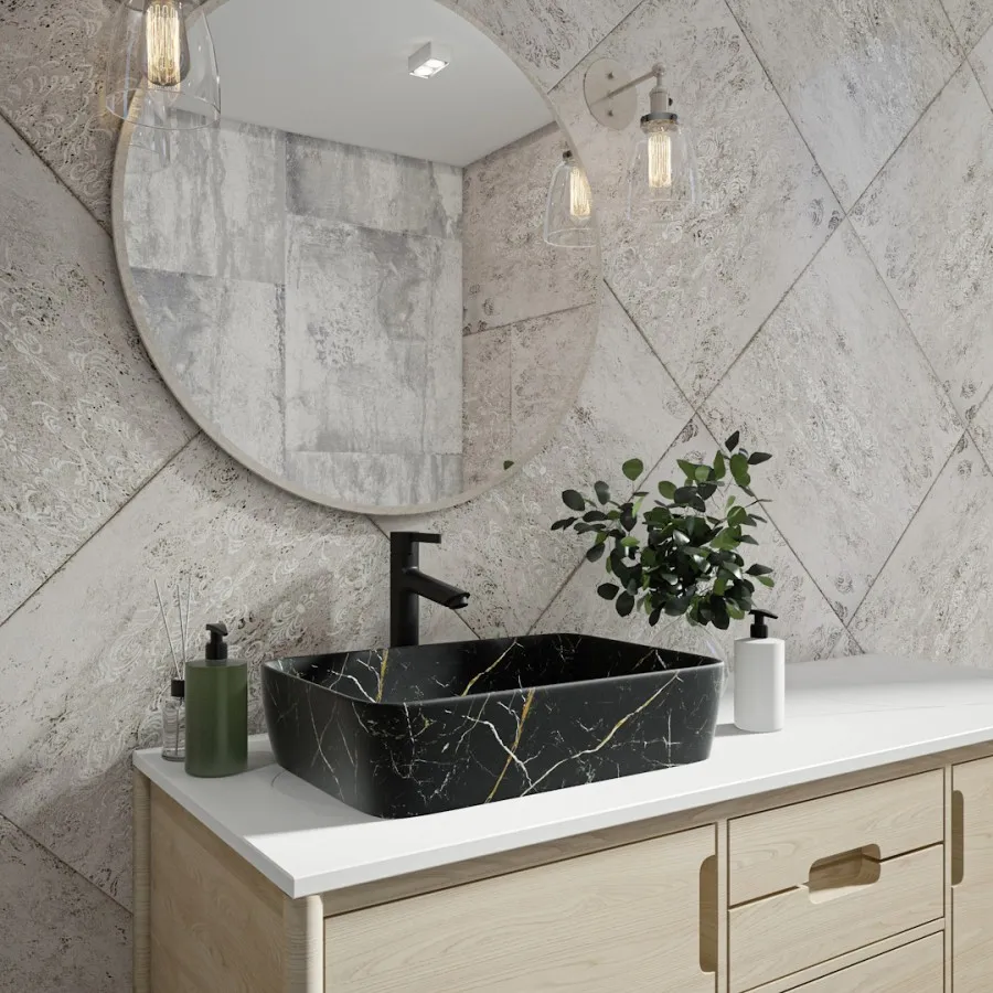 Раковина чаша Maretti UM13NS03-560MR, черный мрамор