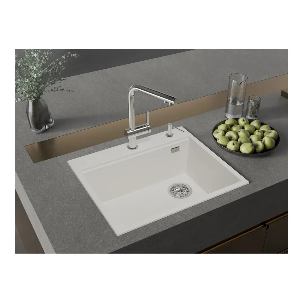 Кухонная мойка Rivelato TESORO TR-605-R, иней