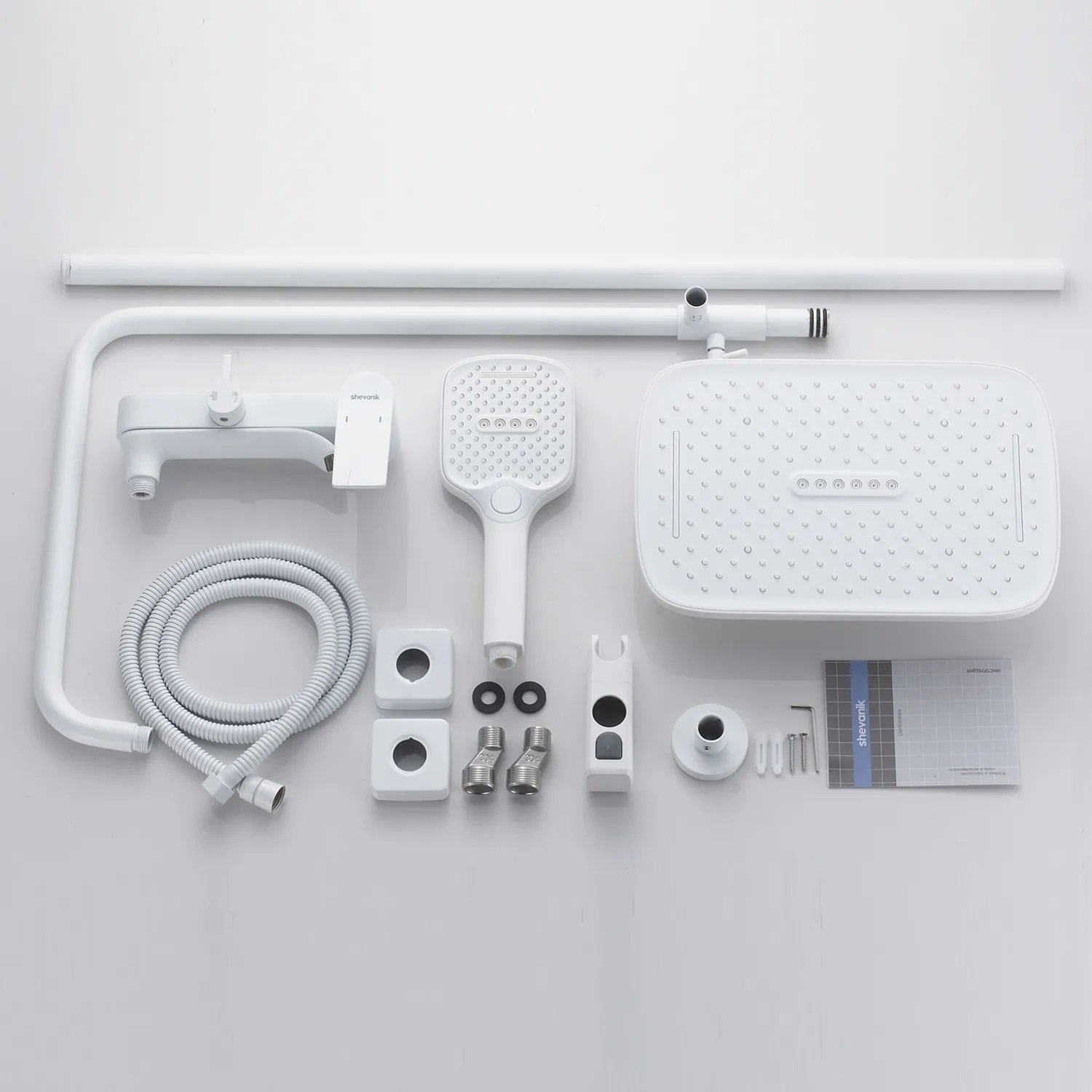 Душевая система Shevanik S4136C, белый
