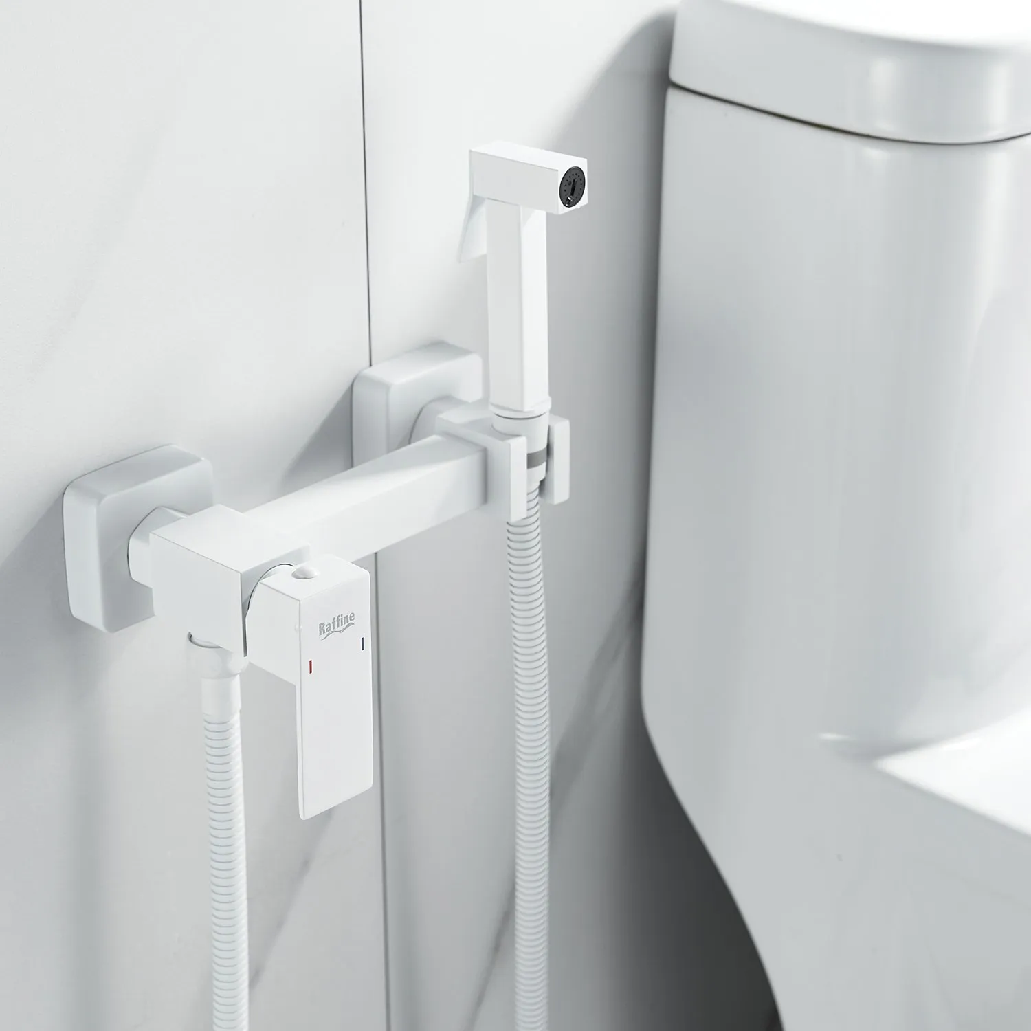 Гигиенический душ со смесителем Raffine F237C, белый