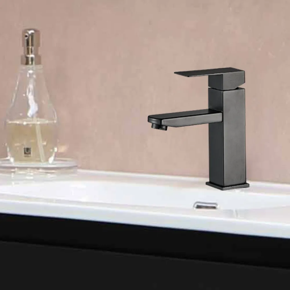 Смеситель для раковины WesnaArt KUBUS KUB13-210Black, черный