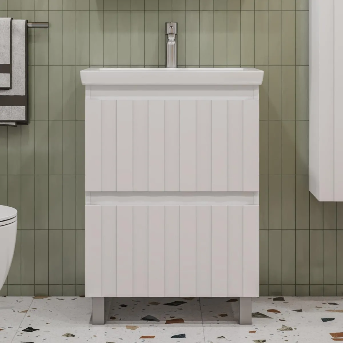 Тумба под раковину напольная VIGO Finlay tn.FIN.COM.60.2Y, 60 см