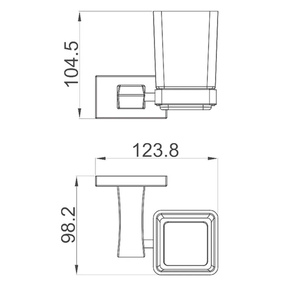 Стакан для ванной GAPPO G0706, хром