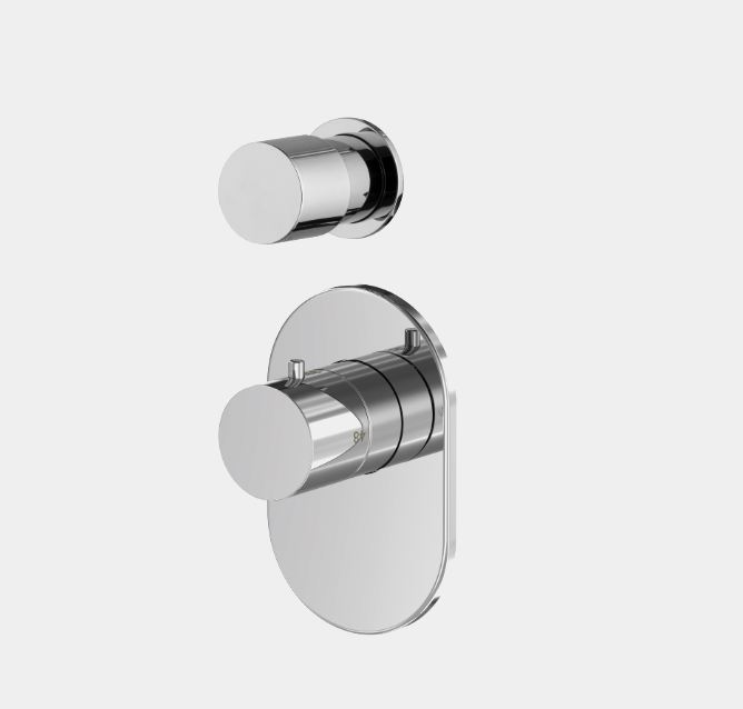 Смеситель для душа Fima Carlo Frattini Fimatherm, на 2 потребителя, хром (F3253X1CR)