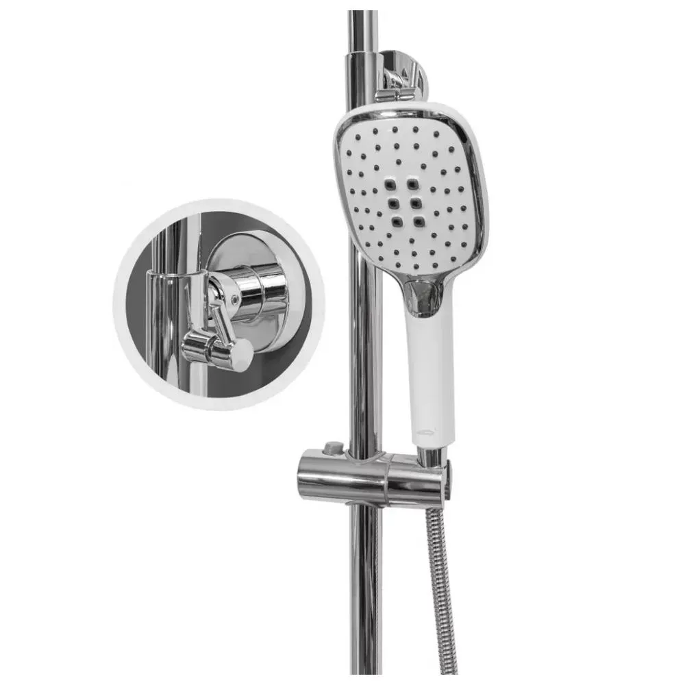Душевая система Hansberge H5033W, белый/хром