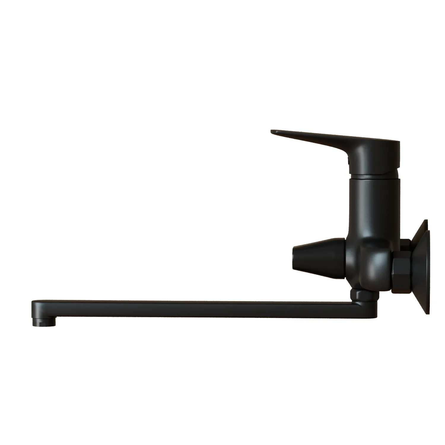 Смеситель для ванны и раковины 35k MIXLINE МЛ14-02 (ML14-02BL) ЧЕРНЫЙ (556606)
