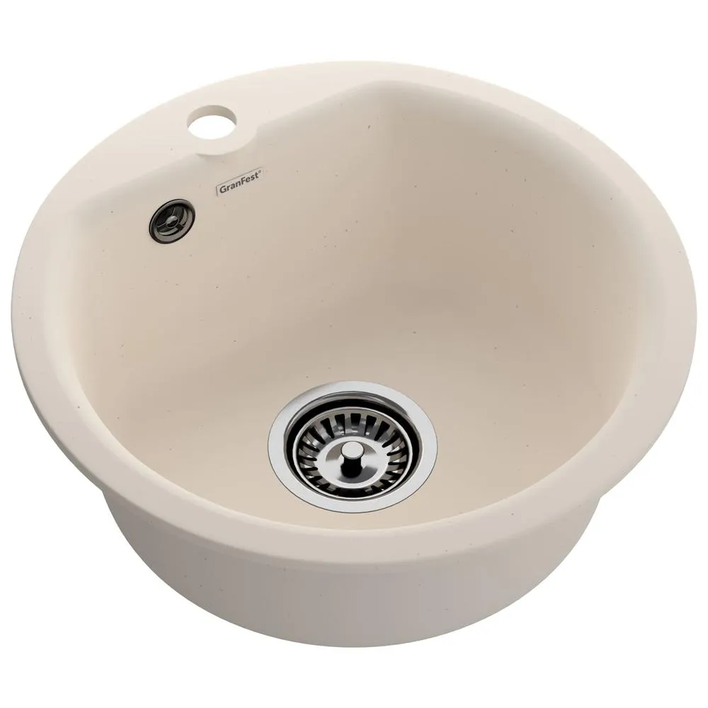 Кухонная мойка GranFest SMART 435, белый