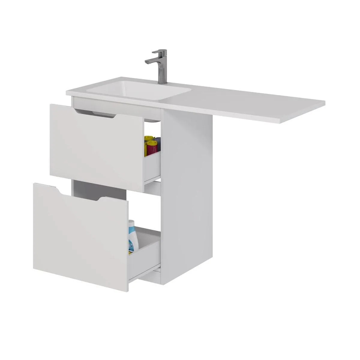 Тумба под раковину напольная Dreja Bona 60 см, белый