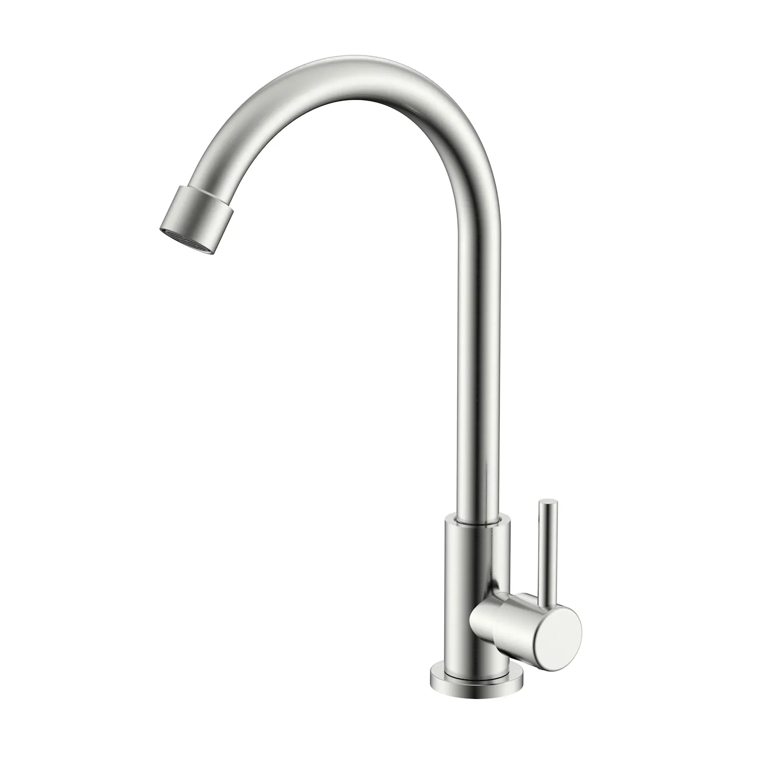 Кран Splenka S249.481.05 для кухни поворотный излив, сатин