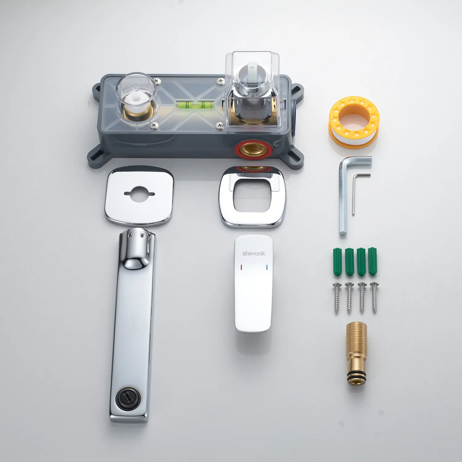 Смеситель для раковины встраиваемый Shevanik S9941, хром