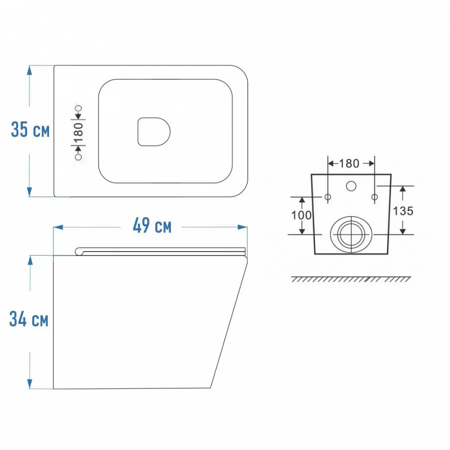 Комплект инсталляция и унитаз подвесной безободковый Grohe Rapid SL GH, белый (39184001)