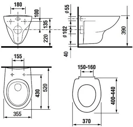 Сиденье для унитаза Roca Mateo с микролифтом (ZRU9302822)