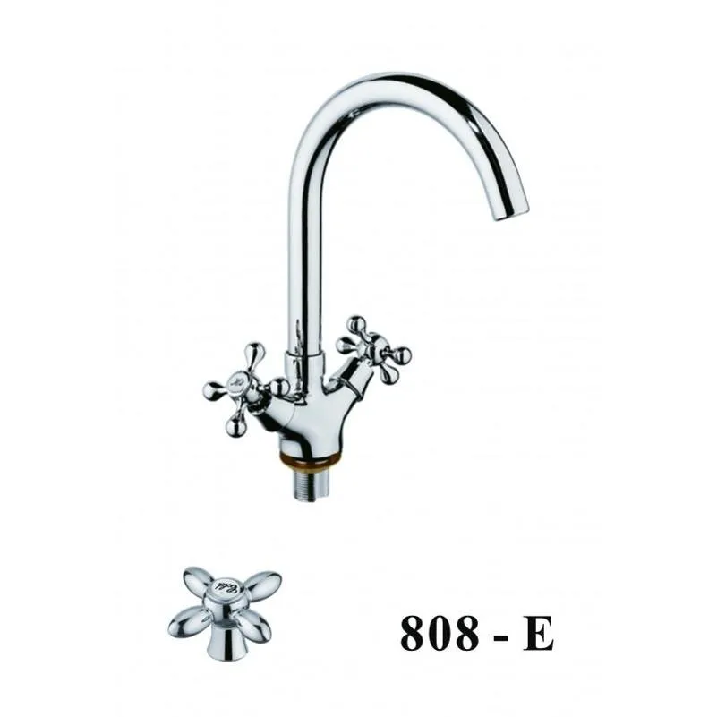 Смеситель для кухни D-Lin D153808-E, хром