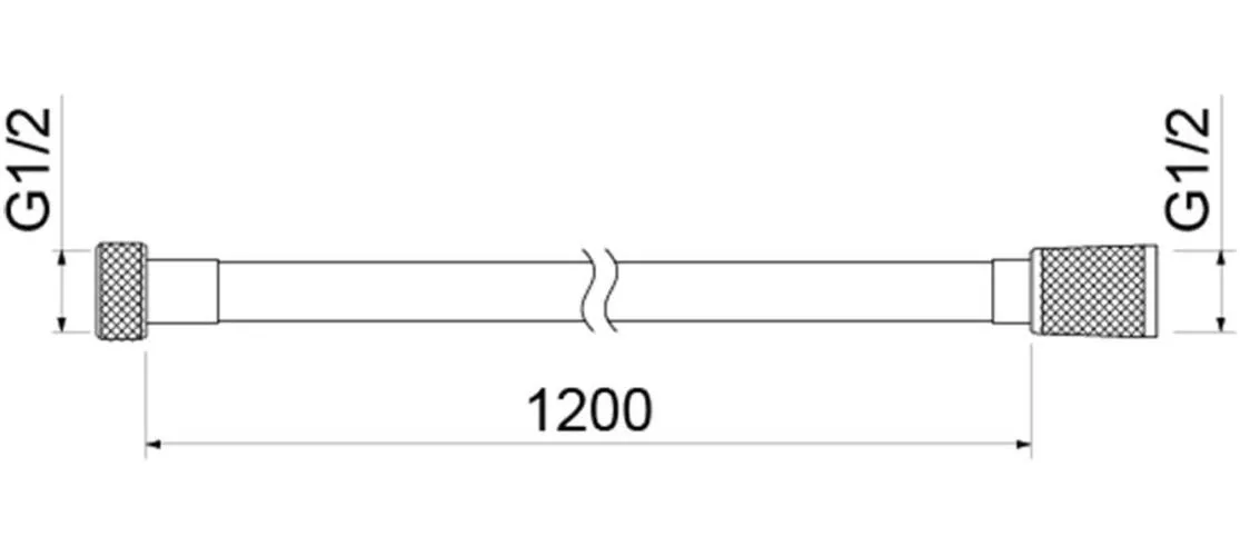 Шланг для душа AQUATEK, 120 см, нержавеющая сталь AQ2103CR
