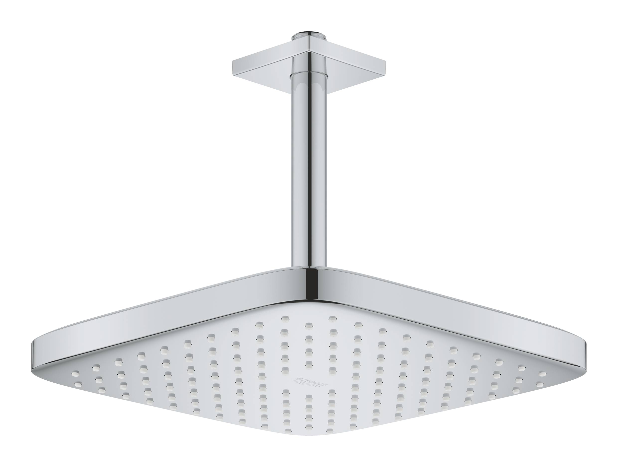 Душ верхний вид струи Grohe Tempesta 250 Cube 1, хром / белый (26688000)