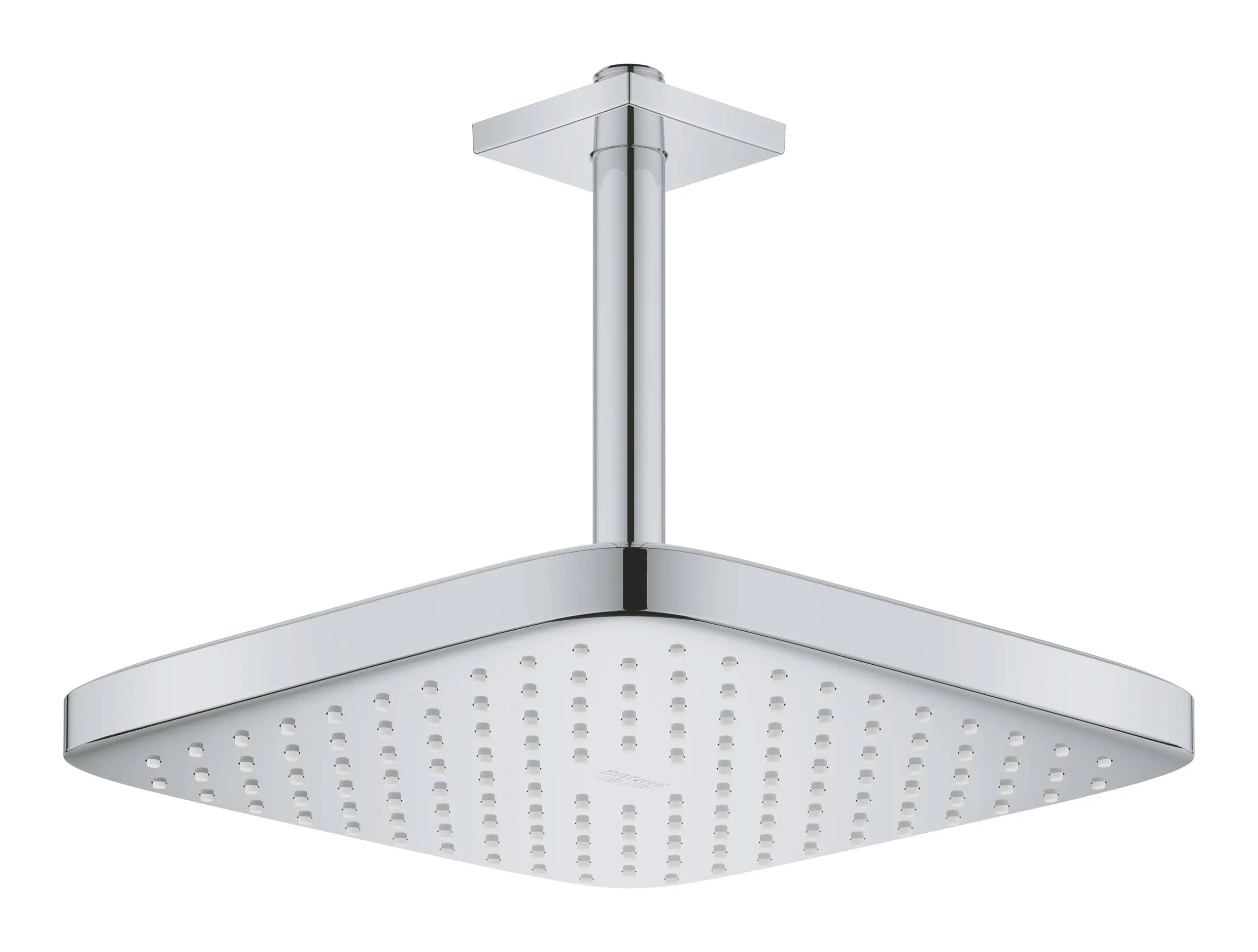 Душ верхний вид струи Grohe Tempesta 250 Cube 1, хром / белый (26688000)