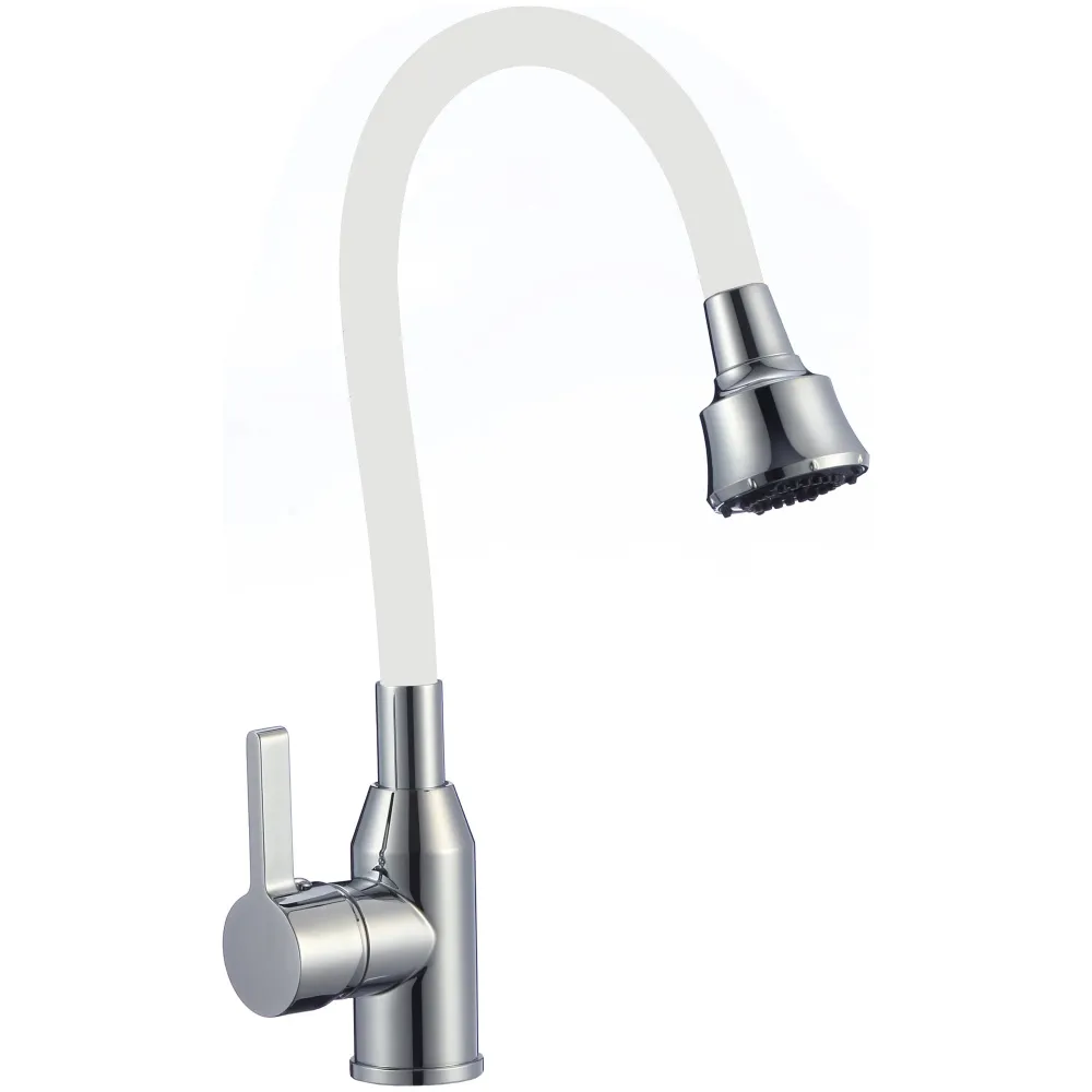 Смеситель для кухни с гибким изливом и режимом душ Fmark FS8266A-02, хром