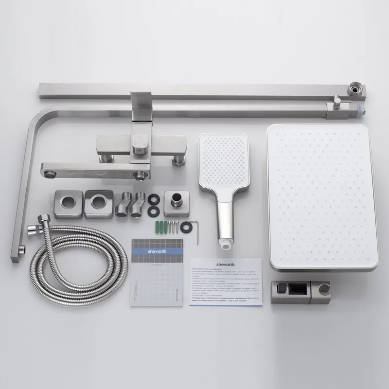 Душевая система Shevanik S7036L, сатин