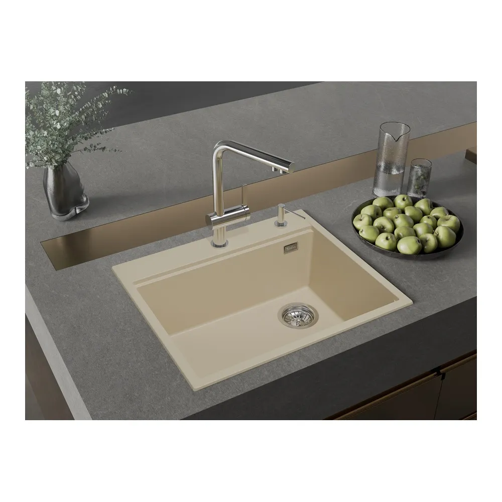 Кухонная мойка Rivelato TESORO TR-605-R, темно-бежевый