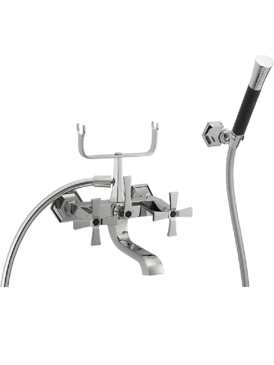 Смеситель для ванны и душа Cisal Chérie, Chrome/Night Black (CX0001206T)