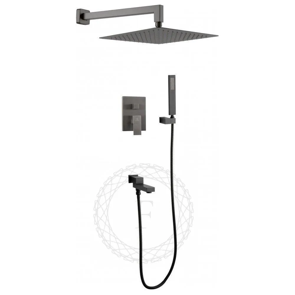 Душевая система встраиваемая FILARETE Fing FL1040BG, графит