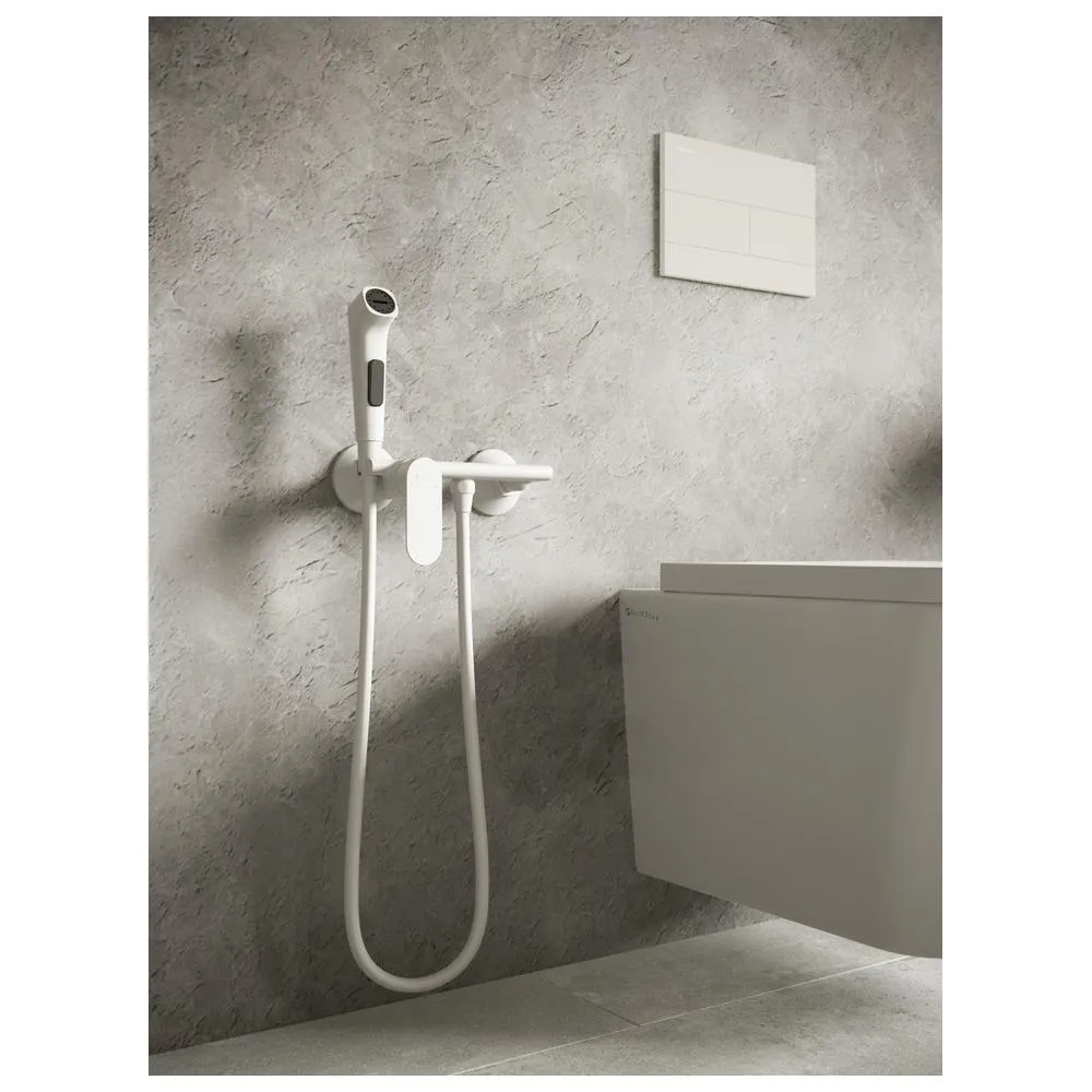 Гигиенический душ со смесителем Knotlor FHS01S0WY, белый