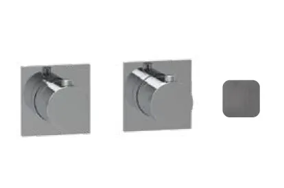 Смеситель для душа Almar Water Control Modular, на 2/3 потребителя, Gun Metal Brushed PVD (E180182.GM)