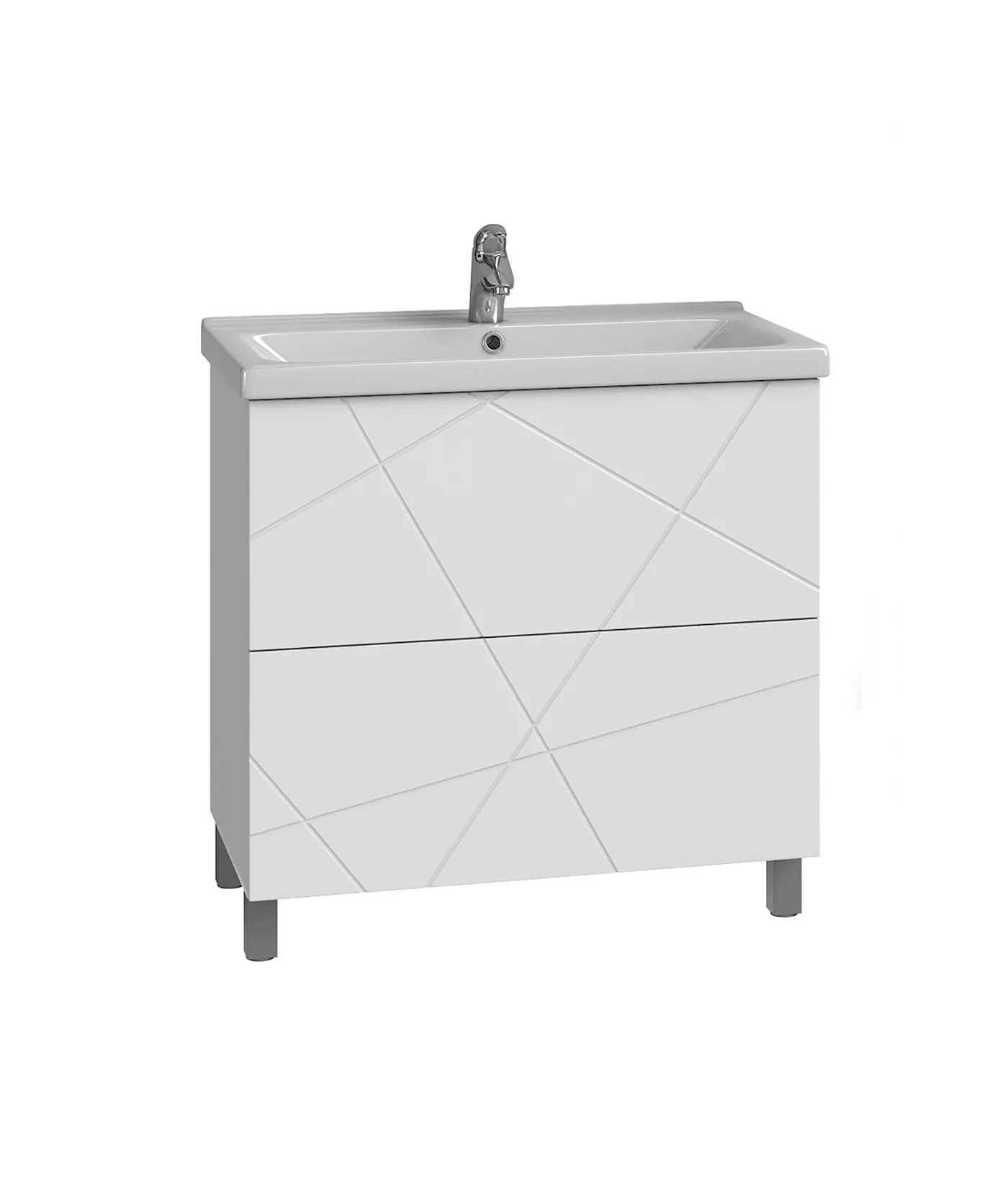 Тумба с раковиной напольная VIGO Geometry tn.bsf.GEO.FOS.70.2Y, 70 см