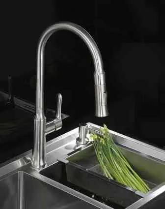 Смеситель для кухни BelBagno Nova, сатин (BB-LAM38-IN)