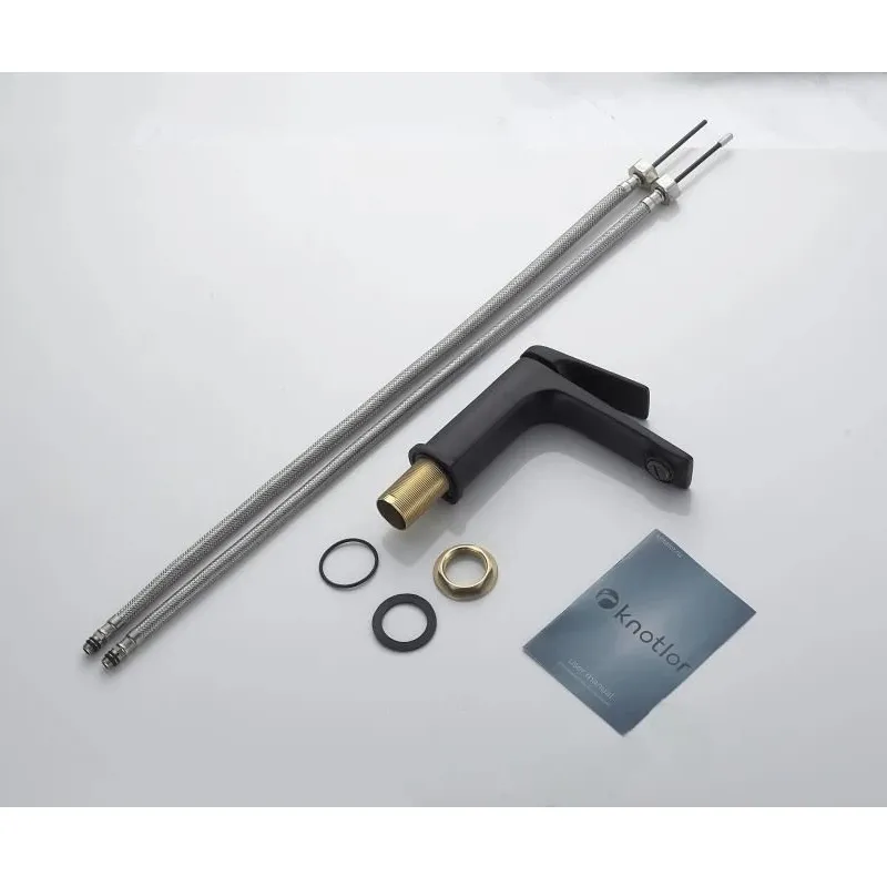 Cмеситель для раковины Knotlor KN-70/BL, черный