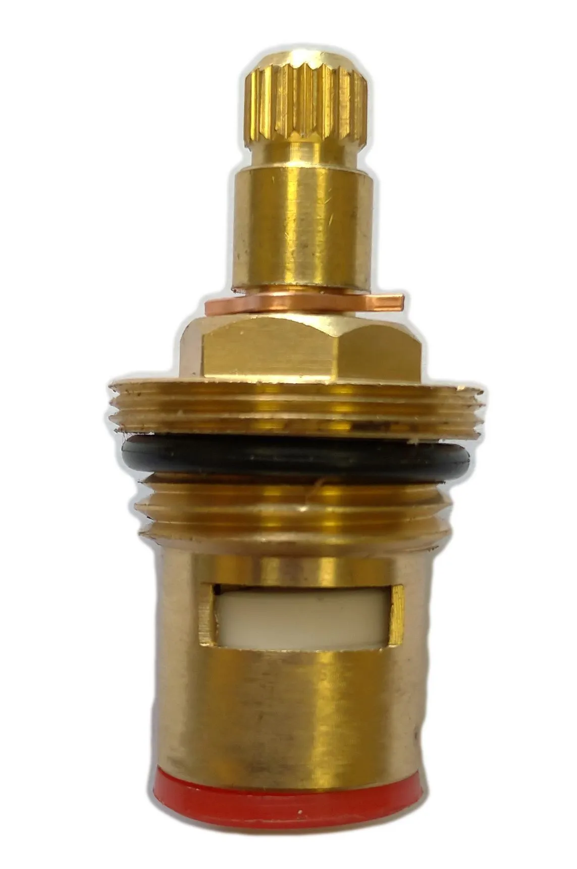 Кран-букса керамическая ПСМ 1/2" 20 шлицов 2 резьбы PSM-1291-20